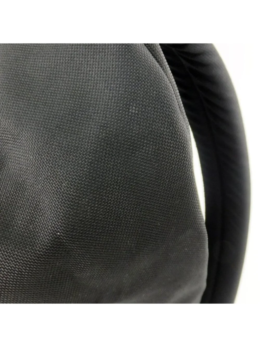 Celine Backpack Nylon Canvas Black Silver Metal Charm